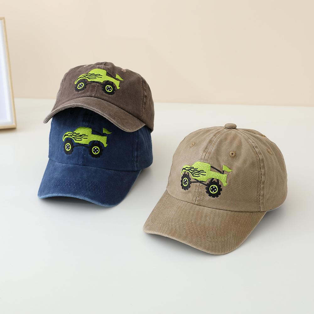 JYL TS DIY Pickup Truck Kids Cap Washed Vintage Baseball Hat Cotton