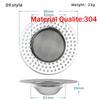 Kitchen Sink Filter Stainless Steel Mesh Sink Strainer Filter Bathroom Sink Strainer Drain Hole Filter Sewer Screen Strainers