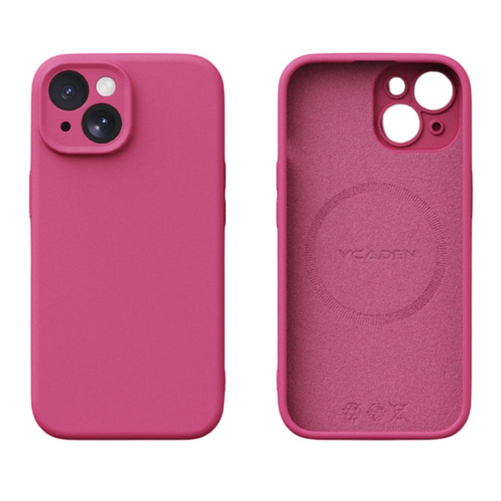 YCADEN Etui na iPhone 15 Kompatybilne z MagSafe Precyzyjne wycięcia TPU Pokrowiec na tył telefonu