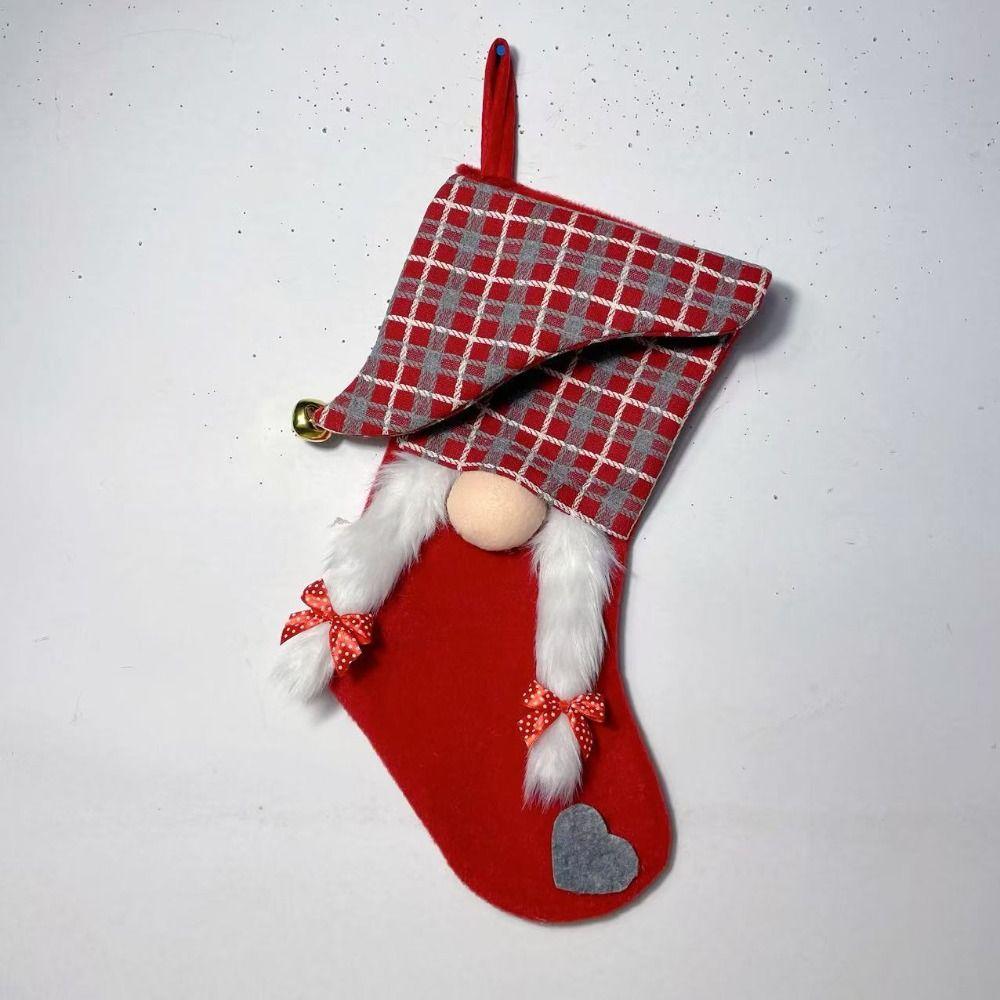 Mini Large Candy Christmas Stocking Kawaii Fireplace Christmas Stocking  Car