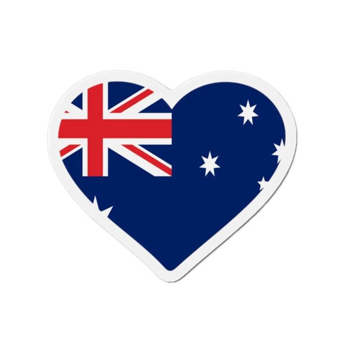 Aimant Coeur Drapeau Australie - Multicolore - 10 cm - 50 pièces - Résine synthétique - Mixte