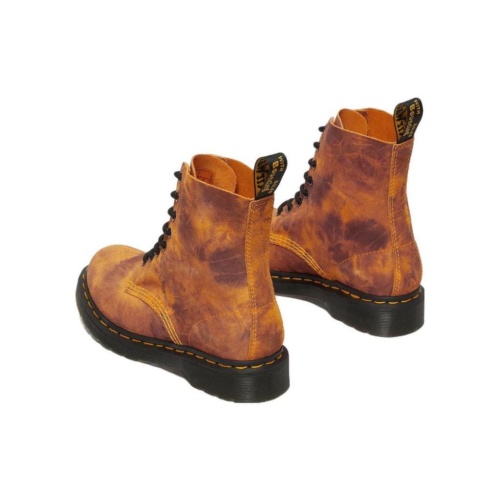 Dr. Martens 1460 Tie-Dye Leather Lace-Up Boots Women Boots Orange 27962806