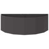 Planter Black 120 X 60 X 35 Cm Steel