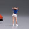 1/64 Scale Figurine Painted Female Miniature Raised Arms Figure for Collectors,