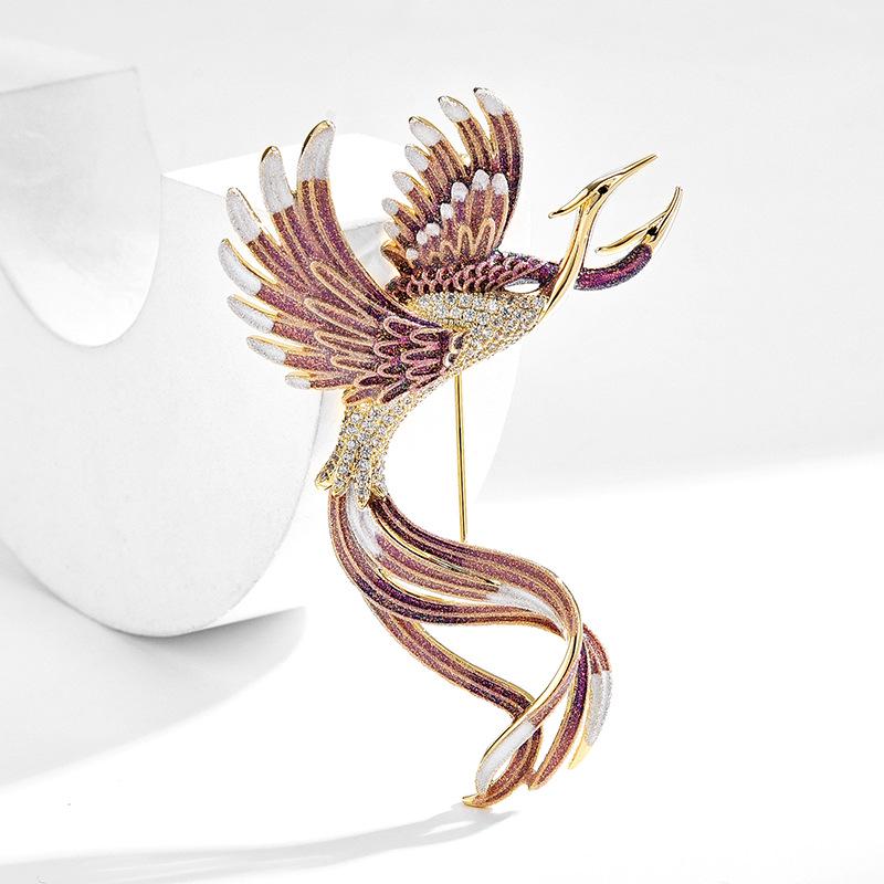 Elegant Phoenix Laiyi Luxury Coat Brooch