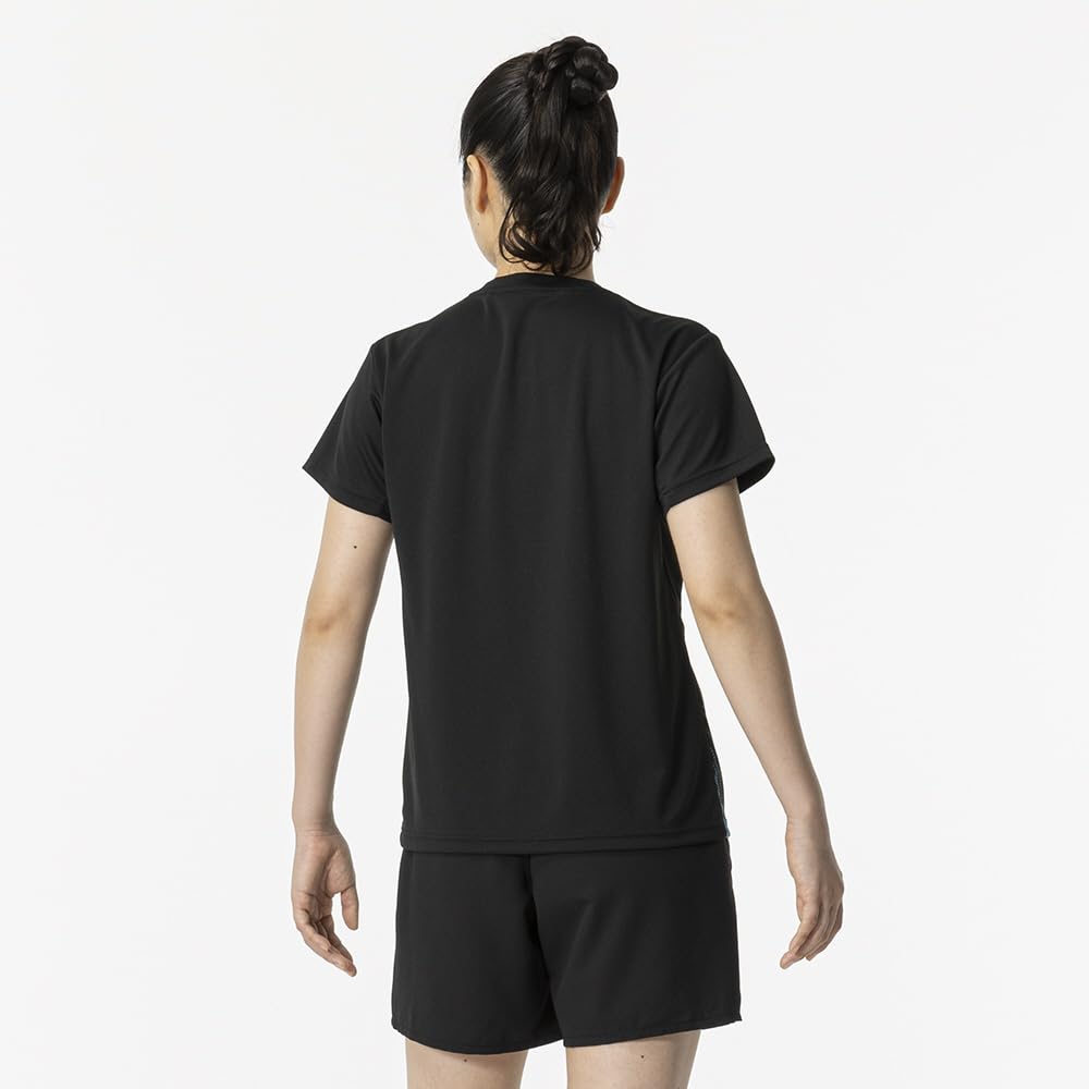 Game Short Dynamotion Officially Approved by the Japan Badminton Size L Women's Tennis/Badminton Shirt, Sleeve, Moisture-Wicking, Quick-Drying, Fit,