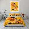Cool Dinosaur Playing Guitar Bedding Duvet Cover Set Duvet Cover Pillowcases  (1*Duvet Cover 2*Pillowcases, Without Duvet Insert)