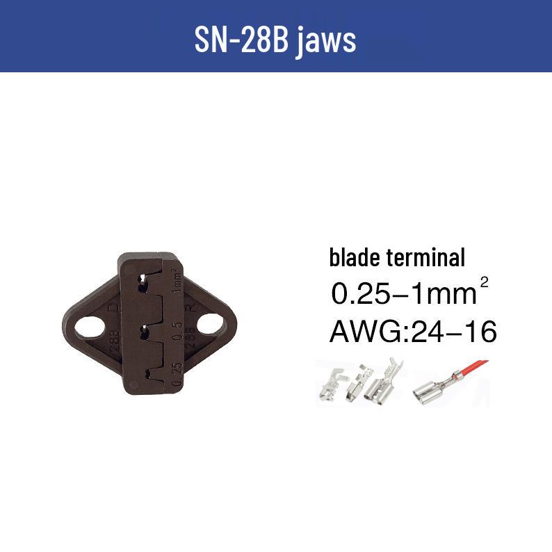 SN Series Crimping Pliers Jaws: Spring & Terminal Fittings (02C, 06WF, 2546B, 58B, 06)