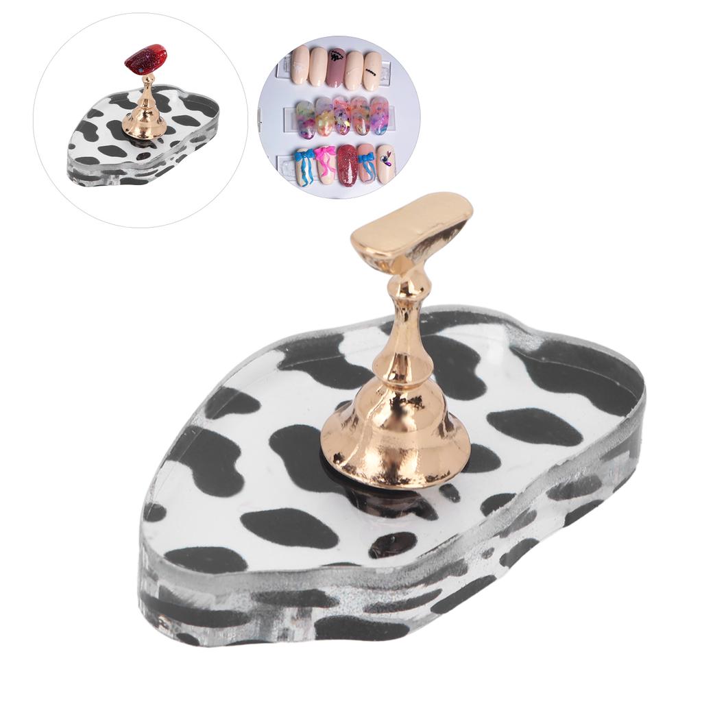 Acrylic Nail Art Display Stand Portable Home Salon Practice Nail Tip Holder for Novice Nail Artist