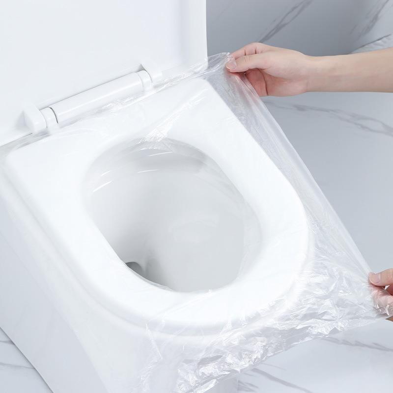 100/10pcs Waterproof Disposable Toilet Seat Covers Safety Toilet Seat Mats Portable Travel Camping Pads Bathroom Accessiories