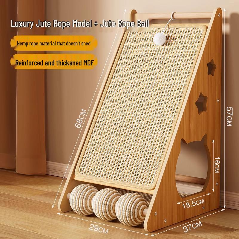 Sisal Katzenkratzbrett: Vertikal, Kratzfest, Langlebig, Schmutzabweisend, Sofaschutz, Katzenkrallenkissen