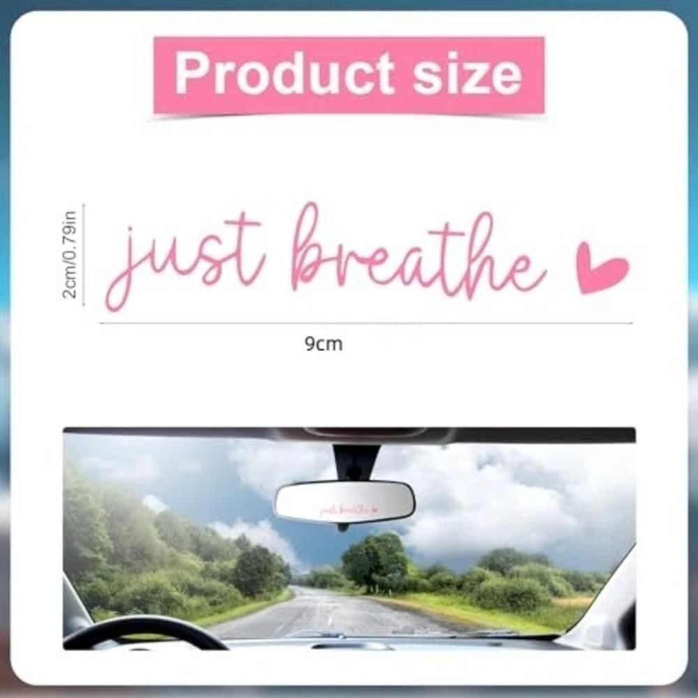 3pcs Hearts Pattern Car Rear View Decals Bible Verse Design Mirror Decals for Car  Christian Faith