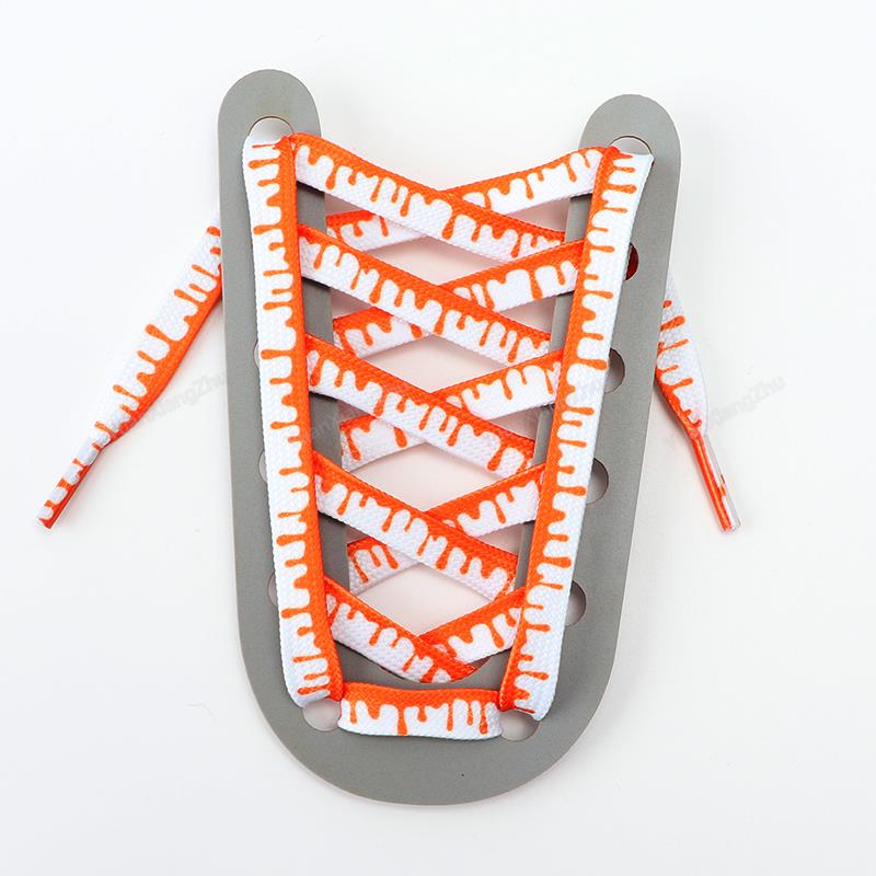 

Новые шнурки Af1 для кроссовок Радужное мороженое Плоские шнурки Эластичные шнурки Шнурки для обуви 120/140/160 см Ширина 0,8 см 1 пара 120cm оранжевый