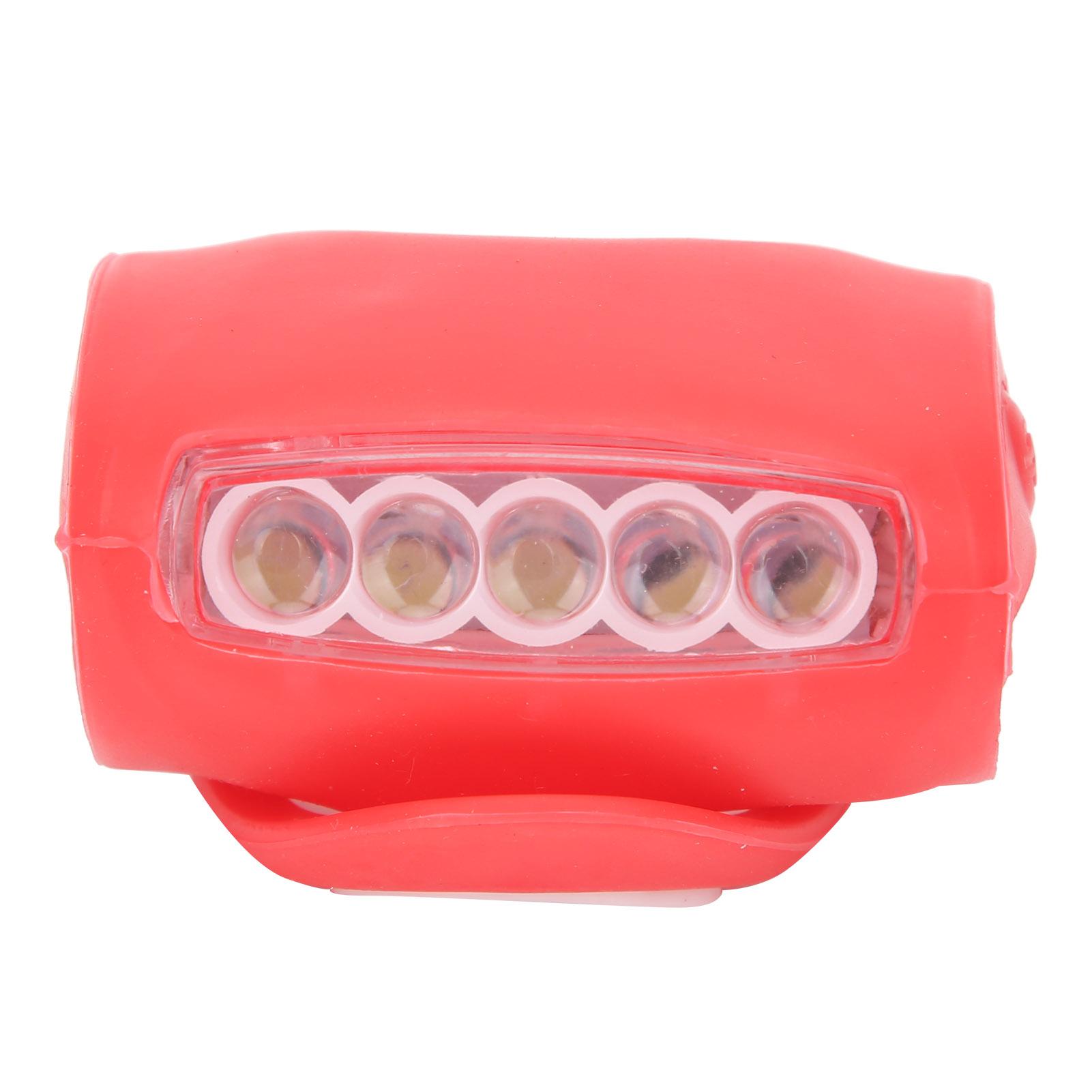 Bicycle 7 LED Lights Riding Headlight Front Rear Dual Color Light Cycling Equipment