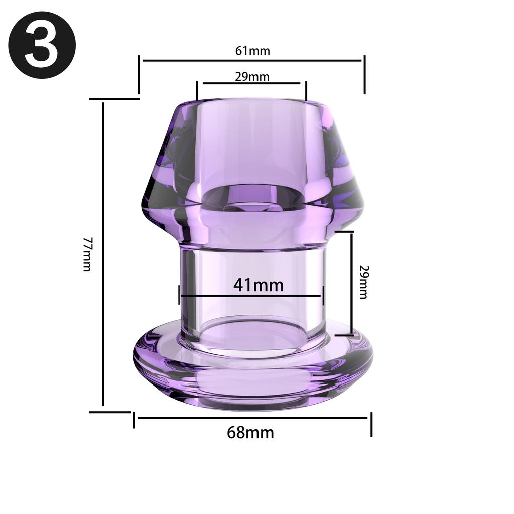 Hollow Tunnel Butt Plug Anal Plug Thread Butt Plug Sex Toys Butt Plugs Training for Masturbation Beginners Advanced Users Adult Sex Toy