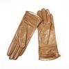 Sheepskin Leather Gloves Women's Fashion Elastic Style Velvet Lining to Keep Warm in Autumn and Winter Retro Color Points