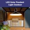 Solar Pendant Light 4-head Outdoor Waterproof Solar Powered Shed Lights Rechargeable LED Ceiling