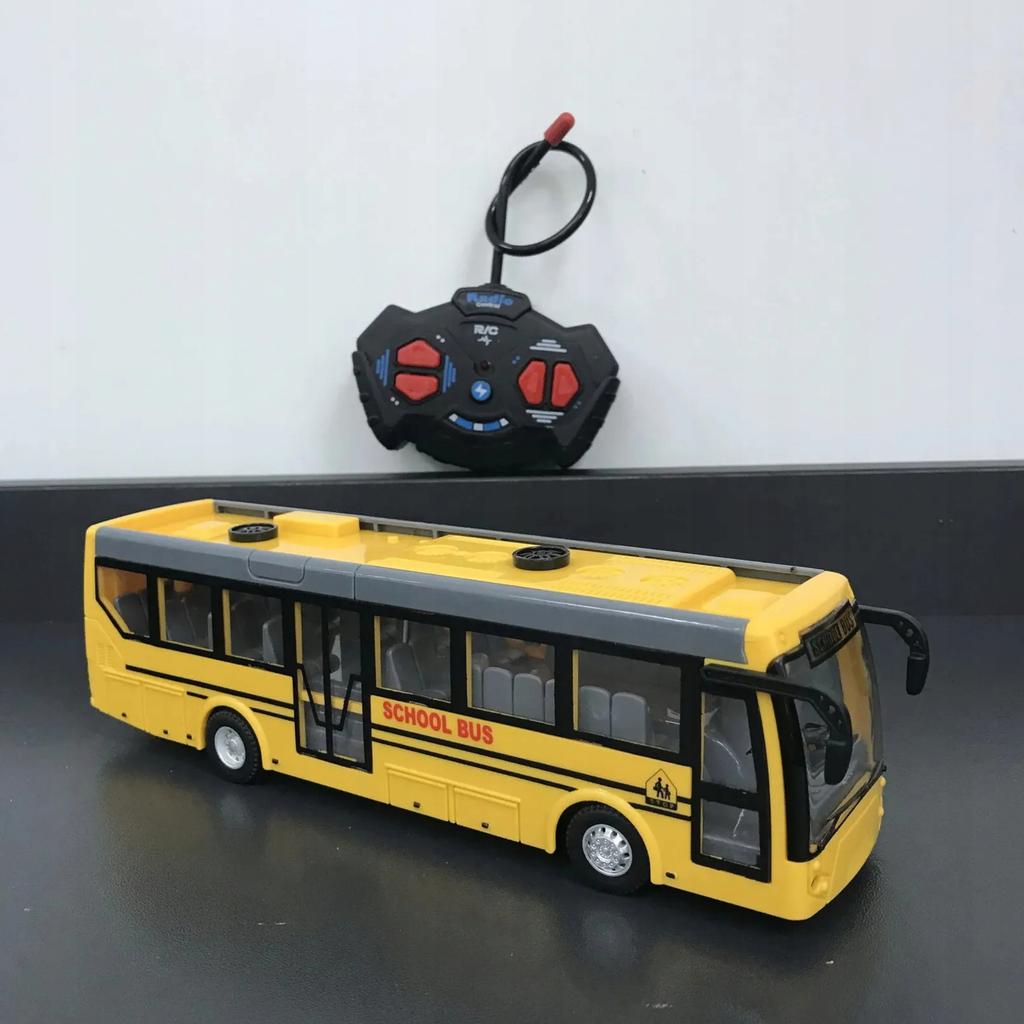 Autobus Szkolny Zdalnie Sterowany Na Pilota Z Akumulatorem Rc Dla Dzieci