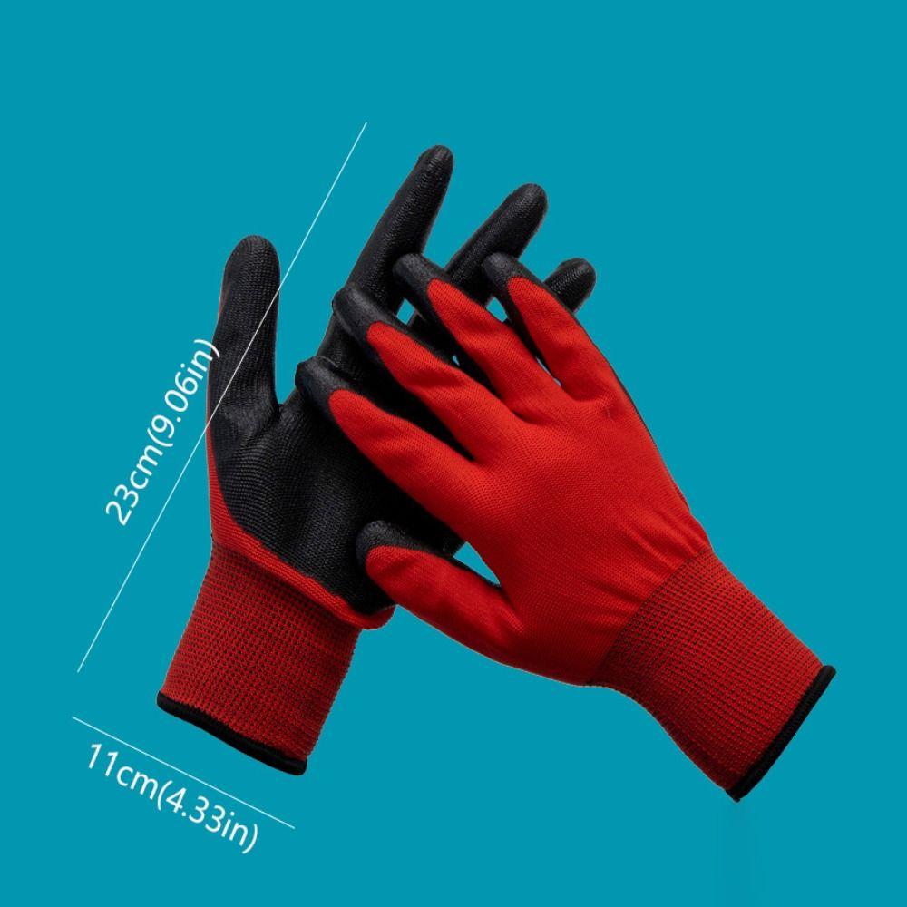 12pairs Stretch Protective Gloves High Durability Cycling Mittens Safety Gloves  Construction Sites