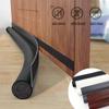 New Adjustable Door Bottom Weatherproof Strip Soundproof Under Door Air Damper Wear-resistant Leather Foam Door Seal Strip