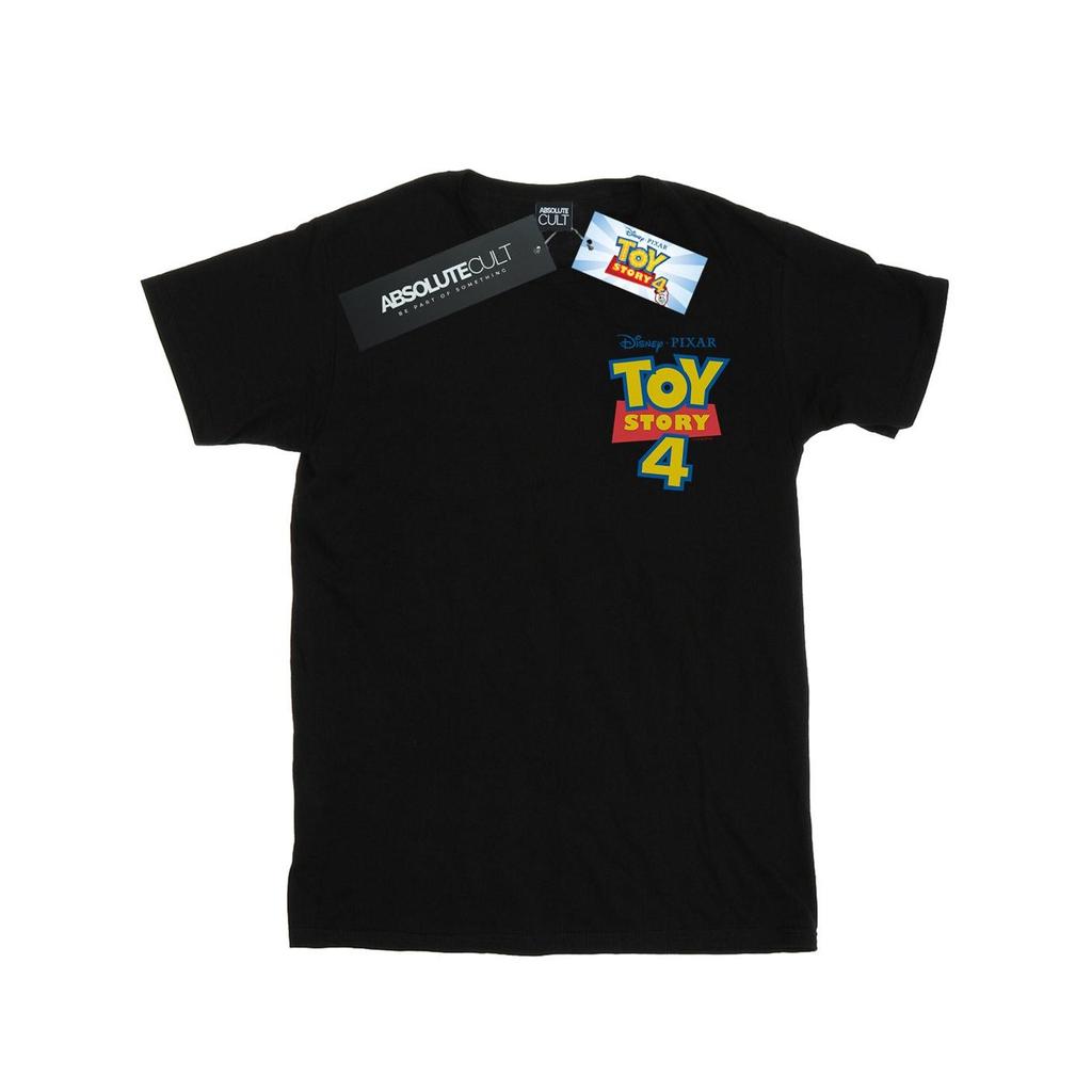 Disney Mens Toy Story 4 Logo Breast Print T-Shirt
