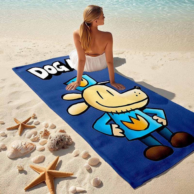 1pc DogMan1 Beach Towel, Comfortable and Thick, and Swimming/Bath/Picnic/Camping Towel, Suitable for Seaside Beaches