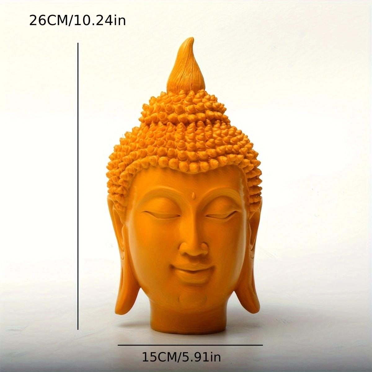 

1pc Sakyamuni Colorful Buddha Head, Living Room HalEntryway Buddha Figurine Decoration Ornament, LivingRoom Entrance, Bookshelf