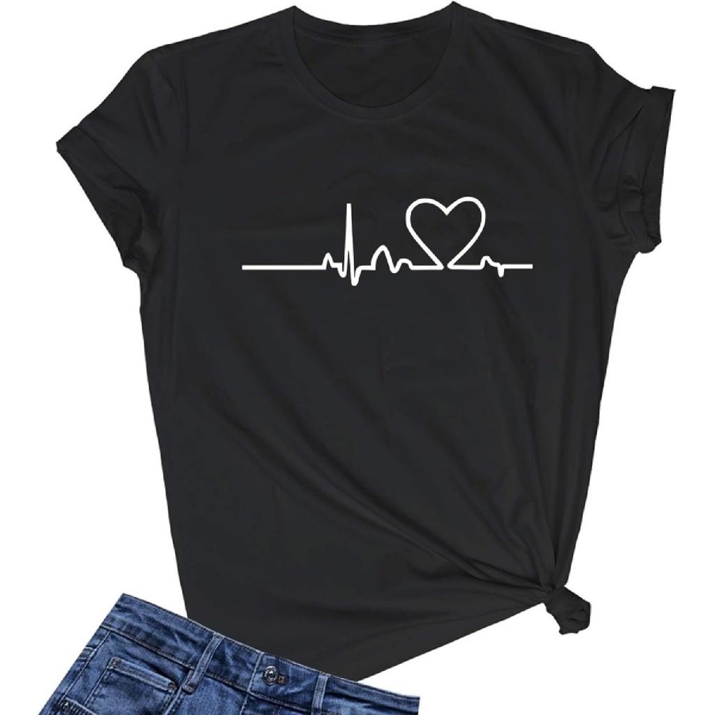 LOOKFACE Damen Süßes T-Shirt Junior Oberteile Teenager Mädchen Grafik T-Shirts