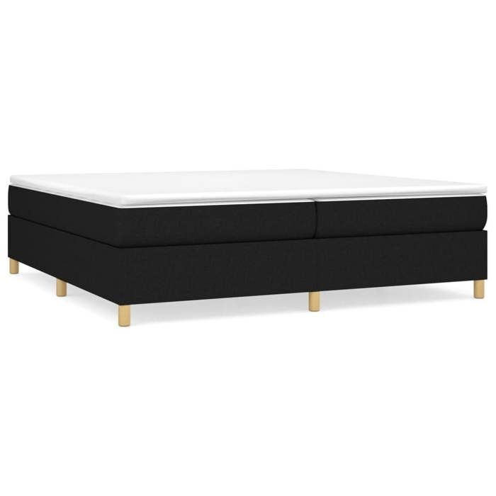 Bed Frame with Mattress - Maison Exclusive - Black - 200x200 Cm - Maximum Relaxation