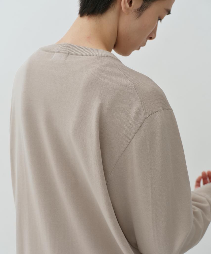 Musinsa Standard Washable Supima Cotton Round Neck Cardigan [Dusty Cream]