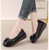 Women's Retro Ethnic Handmade Floral Cowhide Wedge Shoes with Thick Soft Sole