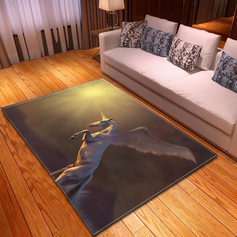 

Colorful Unicorn Living Room Carpet Children s Bedroom Rugs Palor Area Rug Unicorns Girls Kids Play Mat Home Decor Bathroom Mats 40x60cm