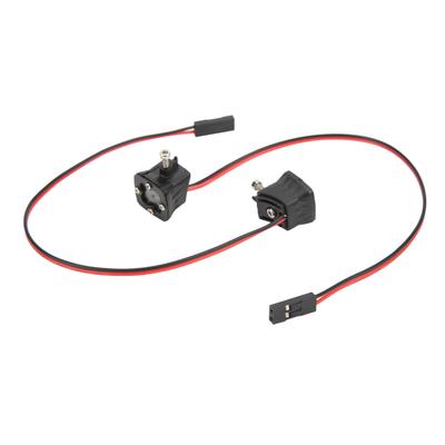 1Pair RC Car LED Light Square Headlight DIY Toy Model Spotlight for 1 10 Simulation Car