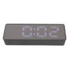 LED Digital Alarm Clock Time Date Temperature Display Stylish Look Electric Clock for Bedroom Living Room Office Black