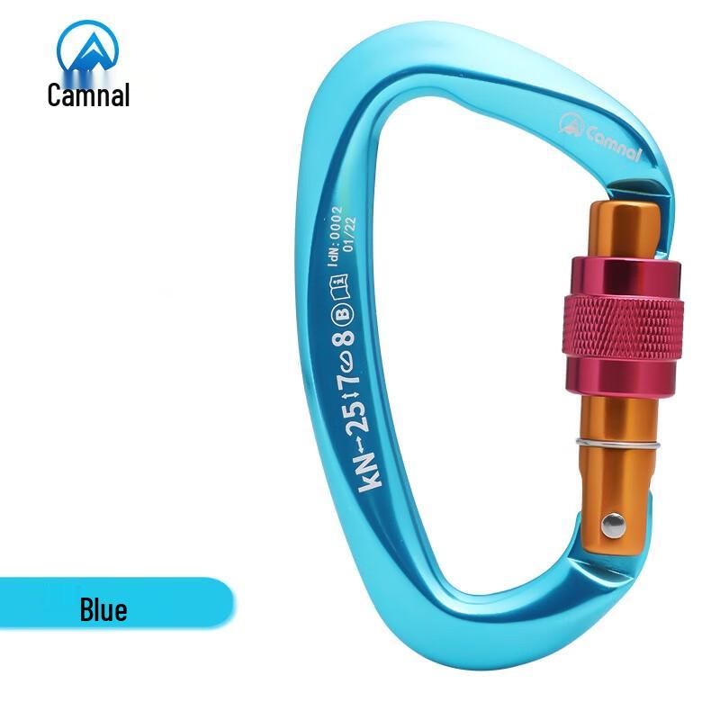 D-Type Screw Lock Climbing Carabiner