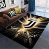 Tappeto Juventus per Soggiorno Camera da Letto Casa Decorazione Divano, Tappetino Antiscivolo per Giochi Bambini