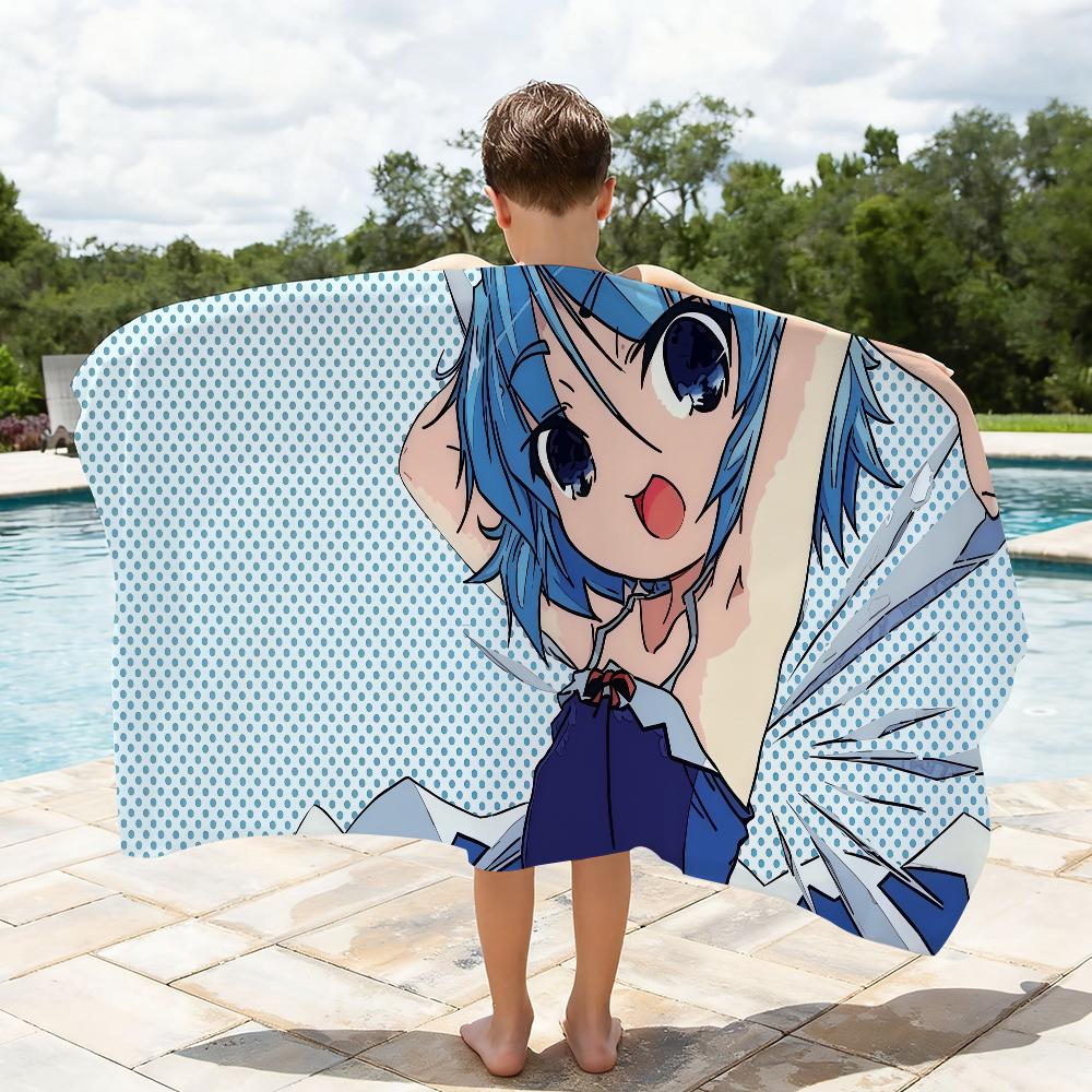 Singer G-goreshit Anime girl cute Towel Quick Drying Beach Towels Are Suitable For Swimming Pools Camping Yoga And The Gym