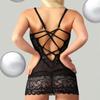 Fashion Women Sexy Bow Lace Racy Underwear Suit Underwear