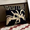 Band LLed ZZeppelin Cushion Cover Reversible Soft Durable Pillow Cover Home  Car MultiScene Use for Daily Comfort