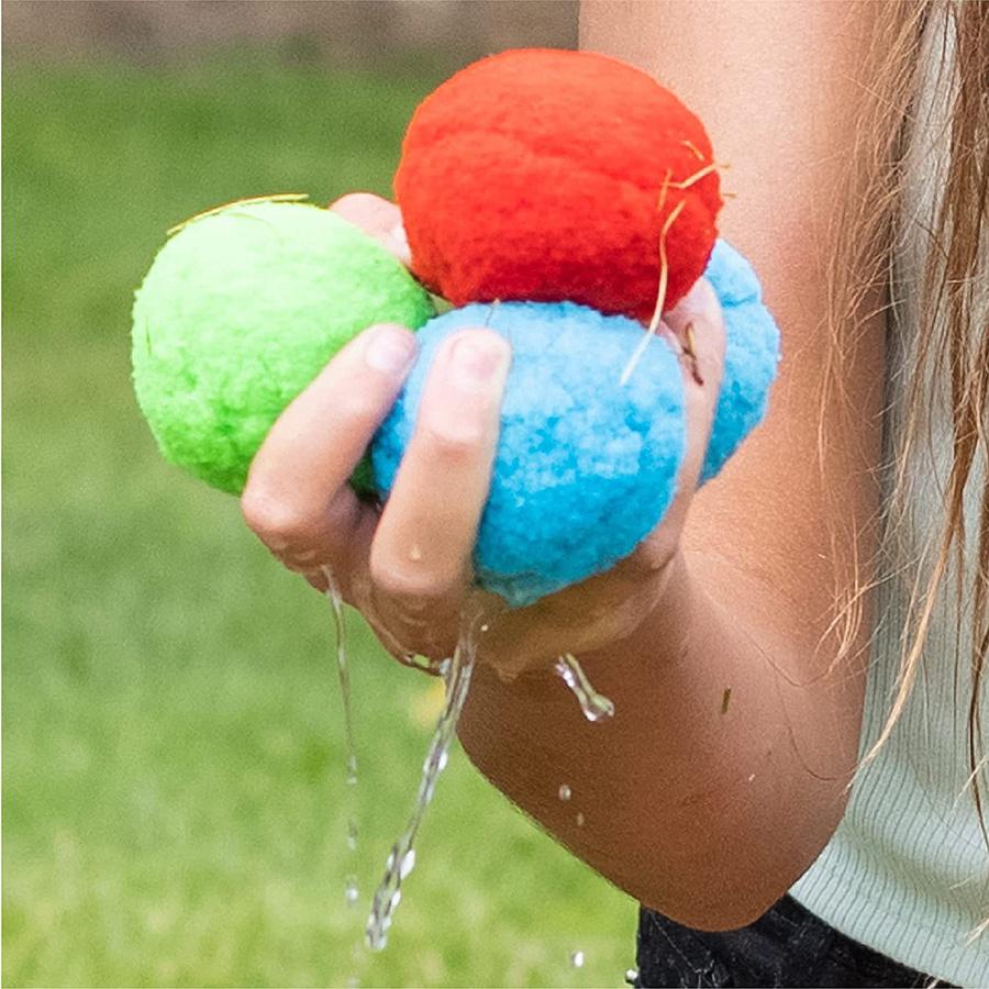 10/30/50 Pcs Reusable Water Sponge Balls Outdoor Pool Beach Water Toys for Backyard Family Fun Summer Water Games Party Gift JXB