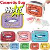 Trousse de Maquillage Style Sardines en Conserve Mignonne Trousse Cosmétique de Voyage Sac de Toilette Portable Sacs à Main Mode Créative Pochettes de Maquillage Étuis