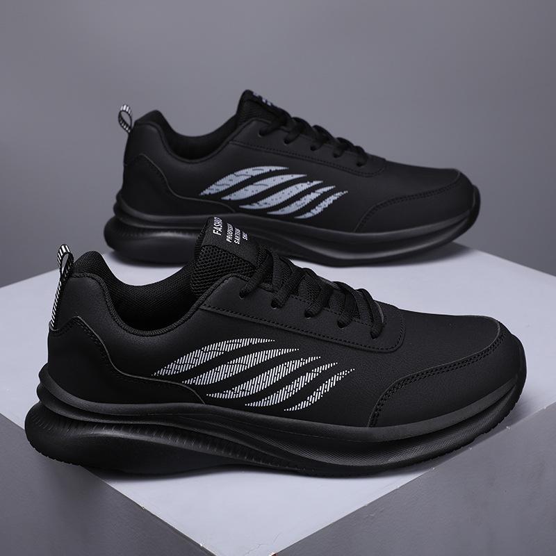 Foreign trade lightweight and versatile sports shoes men's new leather surface casual shoes men's fitness running shoes men's shoes Jinjiang