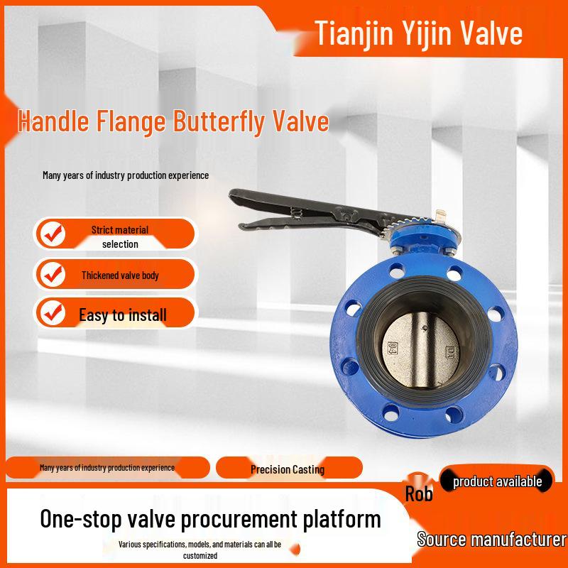 D41X-16Q Ductile Iron Manual Soft Seal Flange Butterfly Valve with EPDM Seal