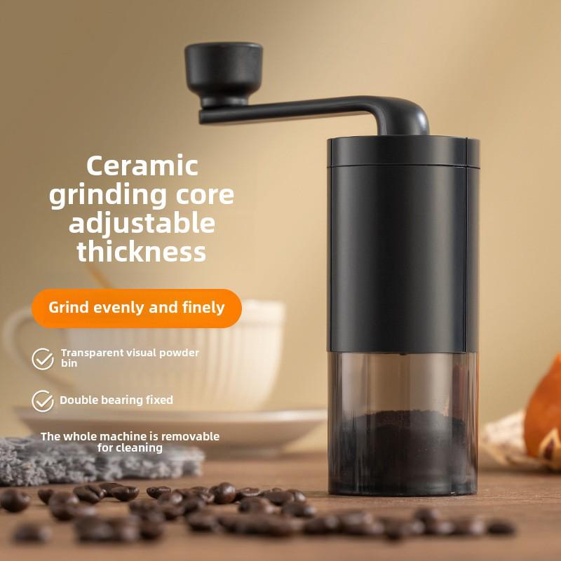 Portable Hand-Cranked Coffee Grinder for Home Use