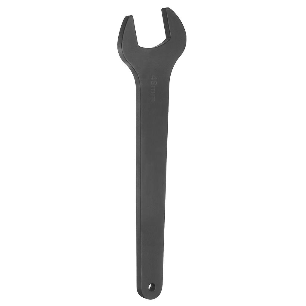 uxcell Single 48mm Metric 15 Degree Offset Angle Small Flat Head Blackening Wrench for Automotive Repair and Furniture Assembly Open-End Wrench,