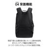 [ACE] Men's Business Backpack [IGNIS 2] B4 Size, Fits 14-inch Laptop, Setup Compatible, Black, H42 X W30 X D13cm