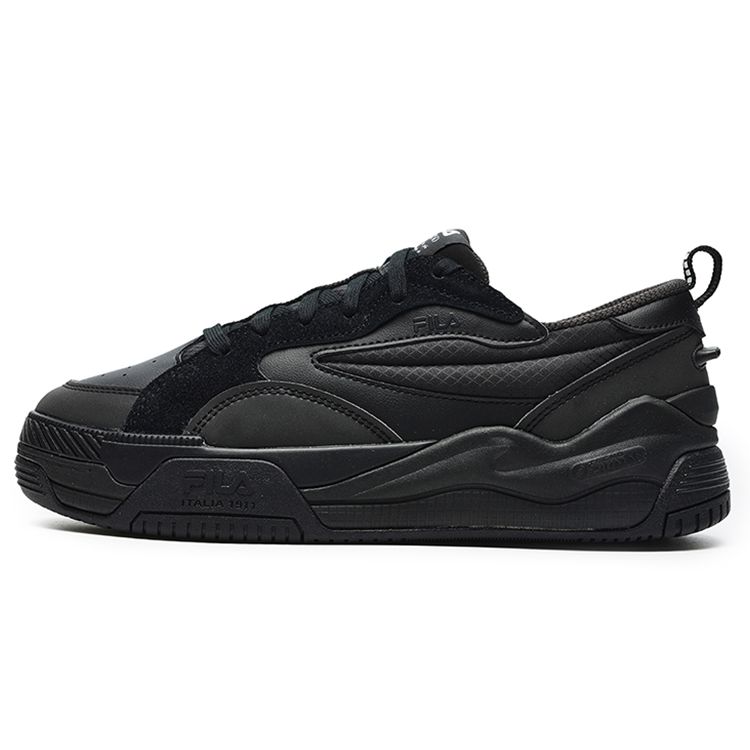 Fila Canestro Ткань Синтетическая кожа Мода Повседневные Низкие Ретро Баскетбольные кроссовки Женские кроссовки Черные F12W241603FBK