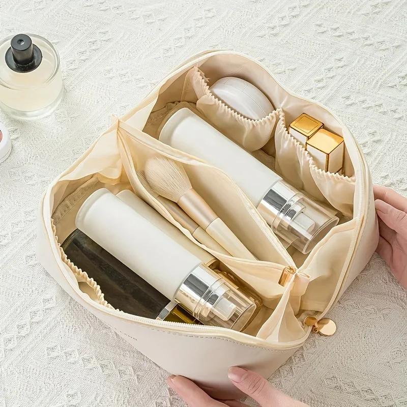 Makeup Organizer Female Toiletry Kit Bag Make Up Case Storage Pouch Luxury Lady Box, Cosmetic Bag, Organizer Bag for Travel Zip