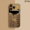 Steed Wood Grain Patterned tempered glass design for iPhone16 17 ProMax 1514 1312 11ProMax Phone Case Camera Cover Shockproof