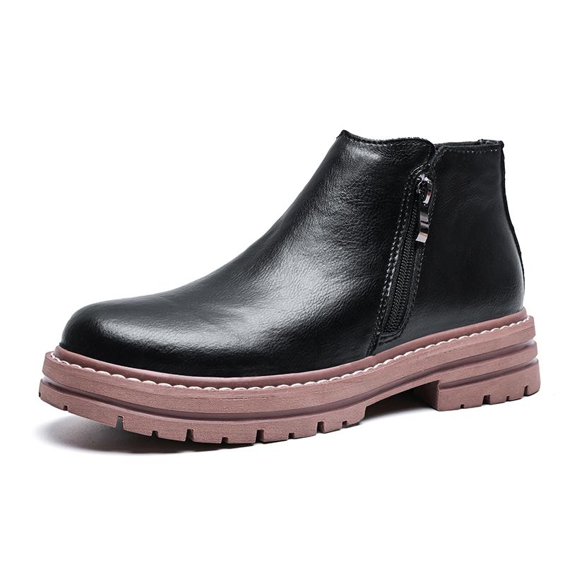 

Осень Зима Горячие Продажи Мужская Обувь из Натуральной Кожи Износостойкая Подошва Ручной Работы Мужские Оксфорды Обувь для Походов на Открытом Воздухе 48 чёрный